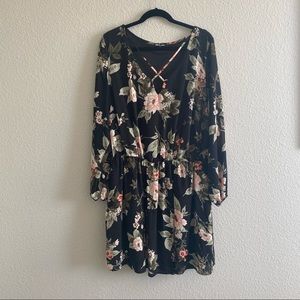 Floral Long-Sleeve Dress
